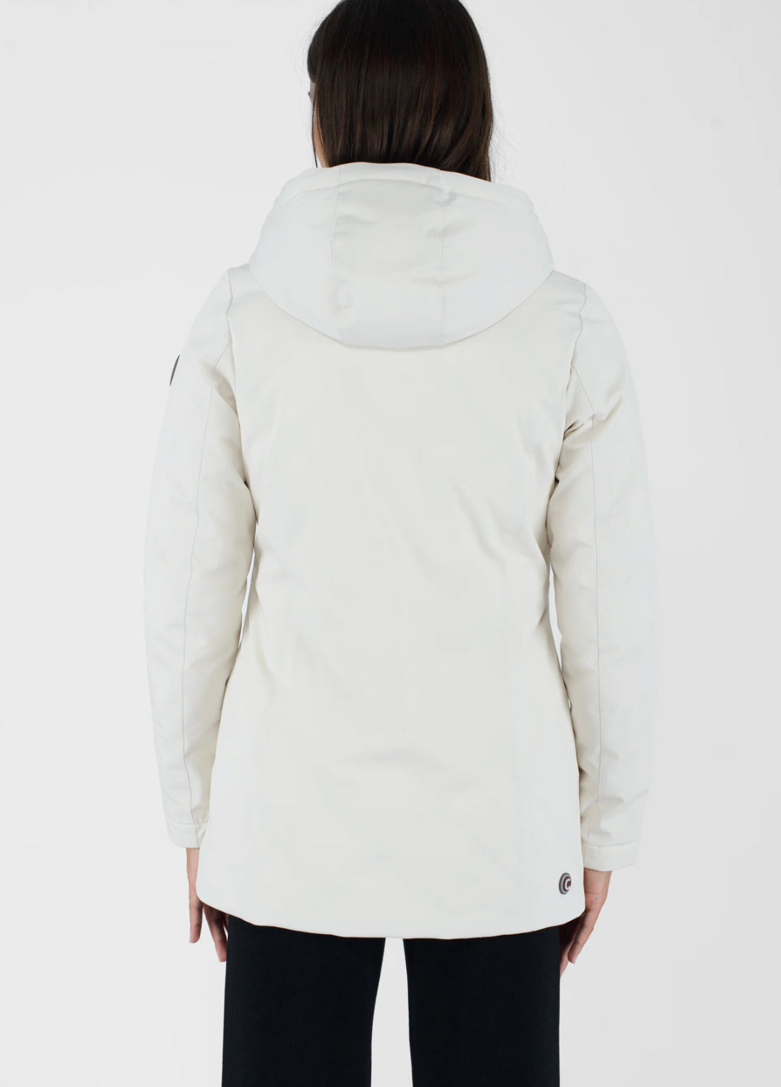 COLMAR DONNA BIANCO IMPERMEABILE CON CAPPUCCIO