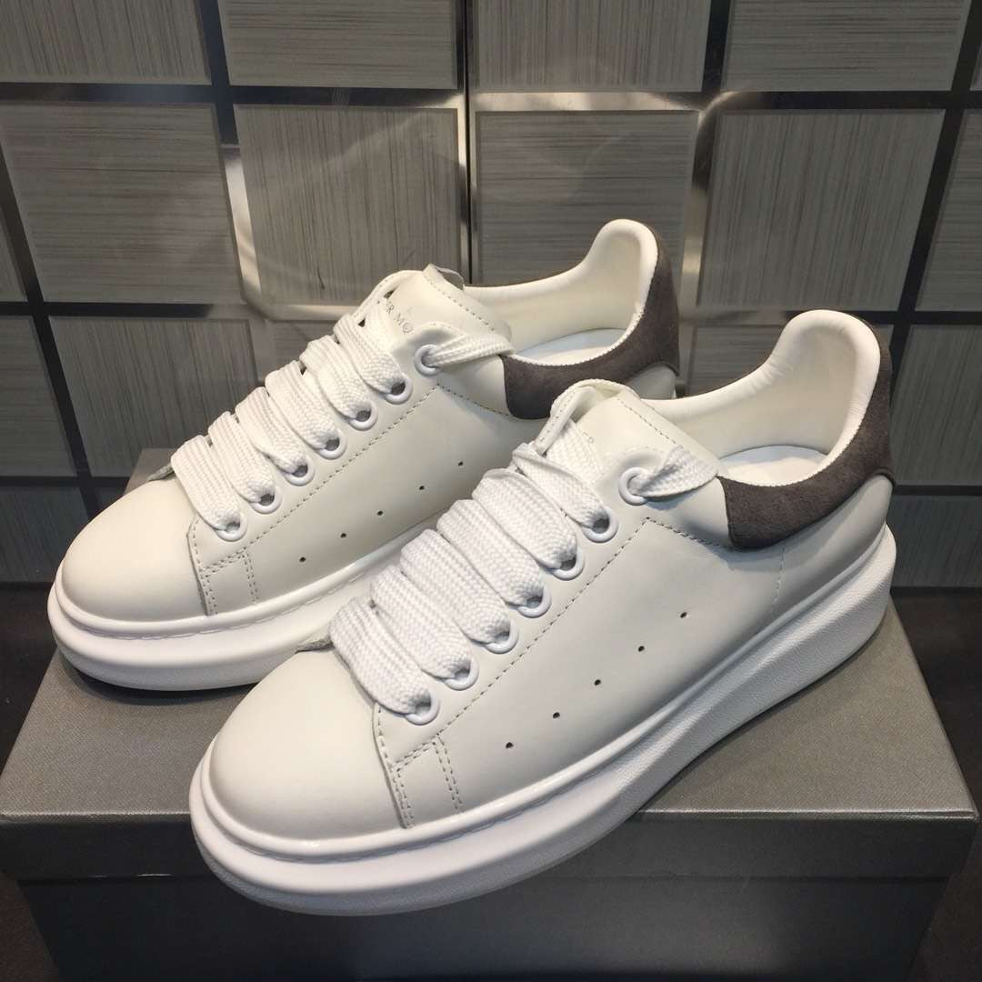 ALEXANDER MCQUEEN BIANCO CON RETRO MARRONE