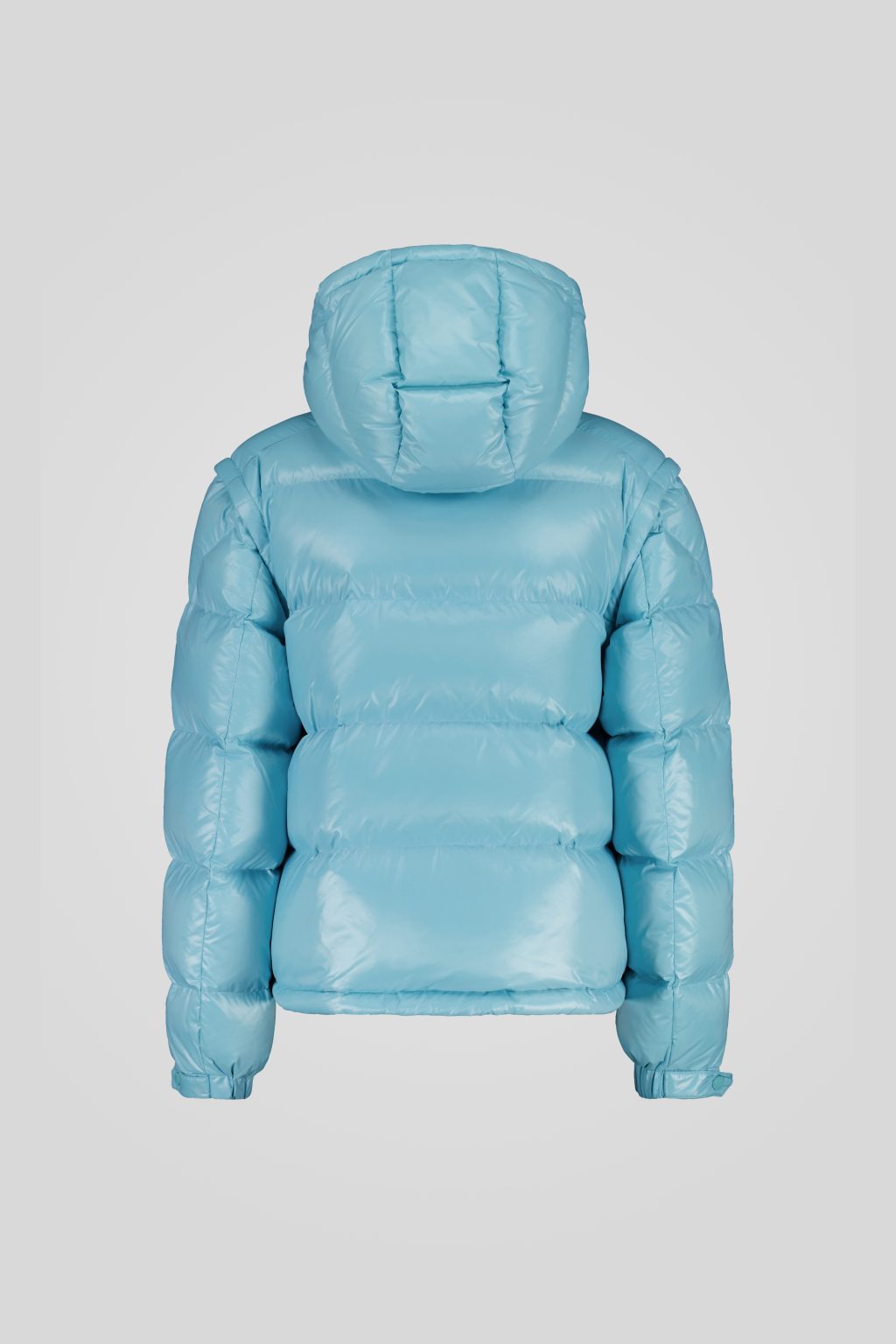 Piumino Ciesse trapuntato azzurro con cappuccio e maniche staccabili
