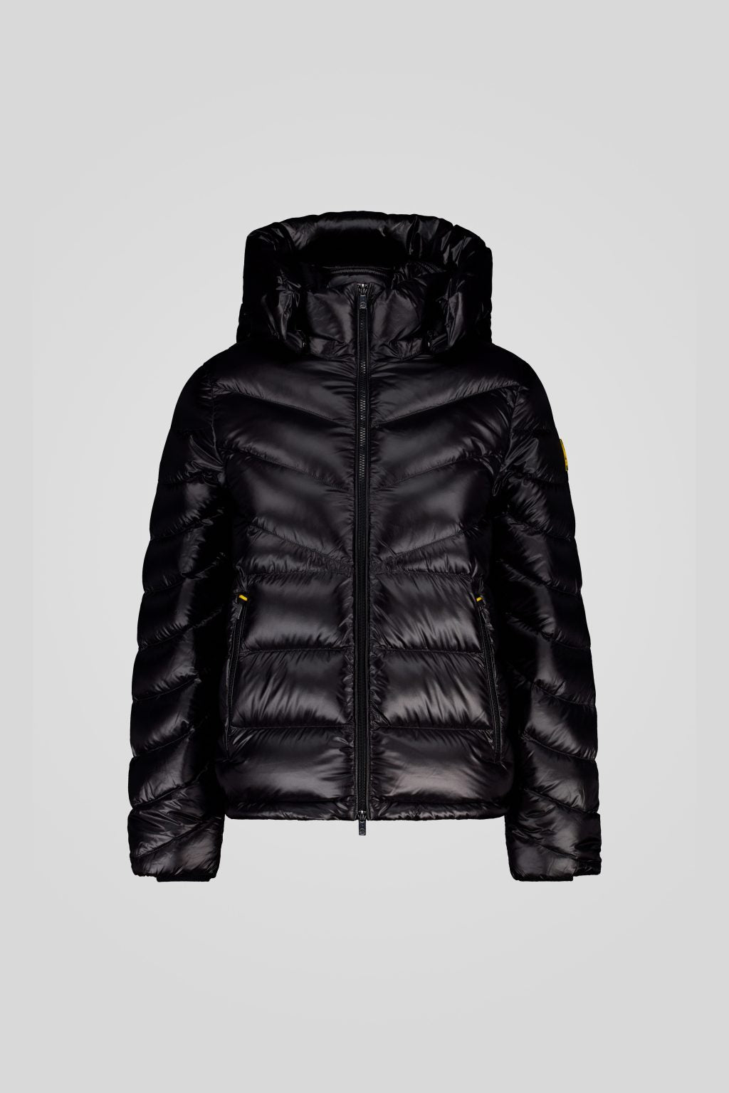 Piumino Ciesse corto nero con cappuccio staccabile