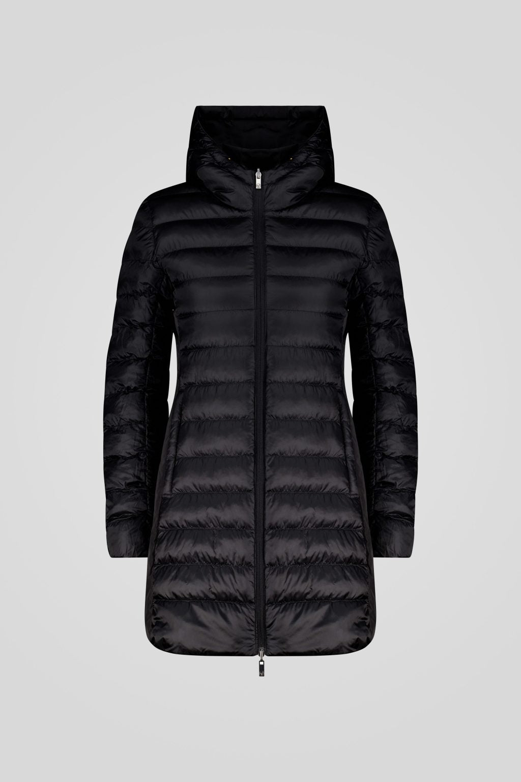 Piumino Ciesse reversibile nero con cappuccio