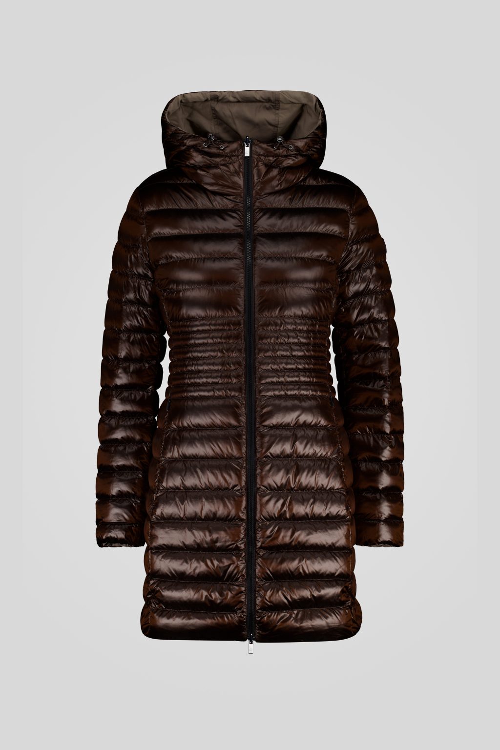 Piumino Ciesse lungo marrone reversibile