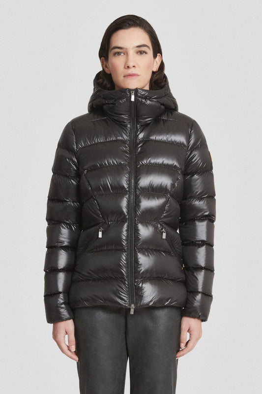 Piumino Ciesse nero con cappuccio