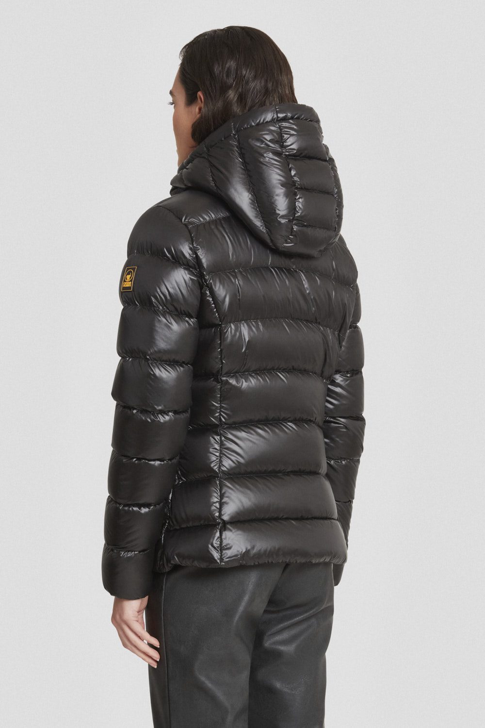 Piumino Ciesse nero con cappuccio